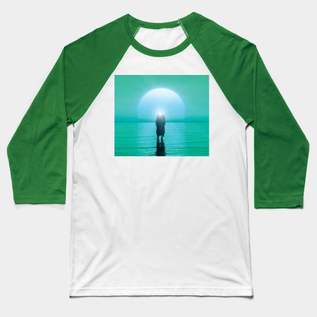 Jesus walks on water, Miracles of Jesus Christ,The prophet of God Baseball T-Shirt by Ryan Rad